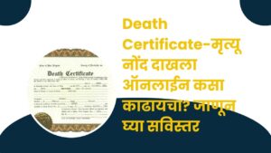 Death Certificate-मृत्यू नोंद दाखला ऑनलाईन कसा काढायचा? जाणून घ्या सविस्तर